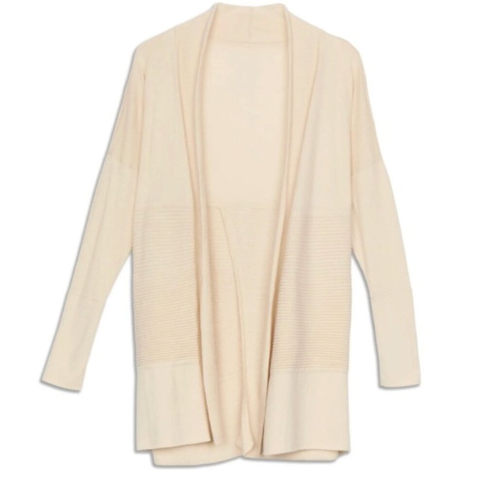 Lululemon Athletica Sweater | Sit In Lotus Wrap II cream size 12